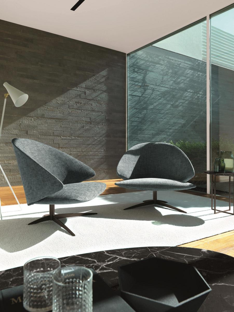 Armchair with 4-spoke base | Koster by Desiree