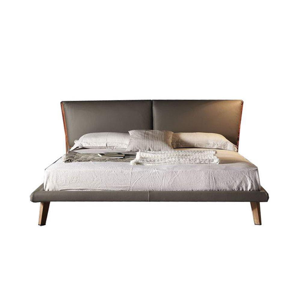 Wood bed with upholstered headboard | Adam by Cattelan Italia