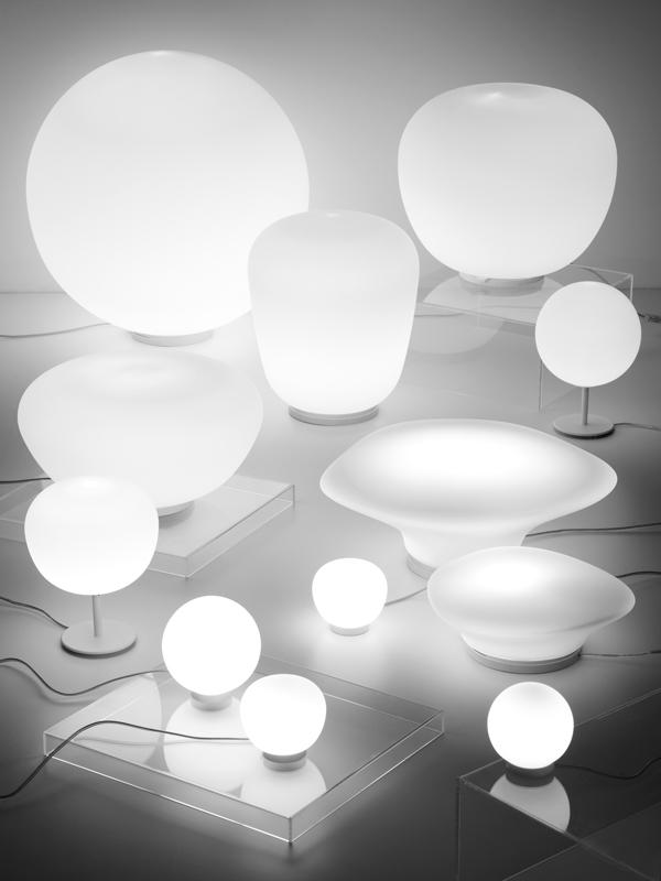 Glass table lamp | Lumi Baka by Fabbian