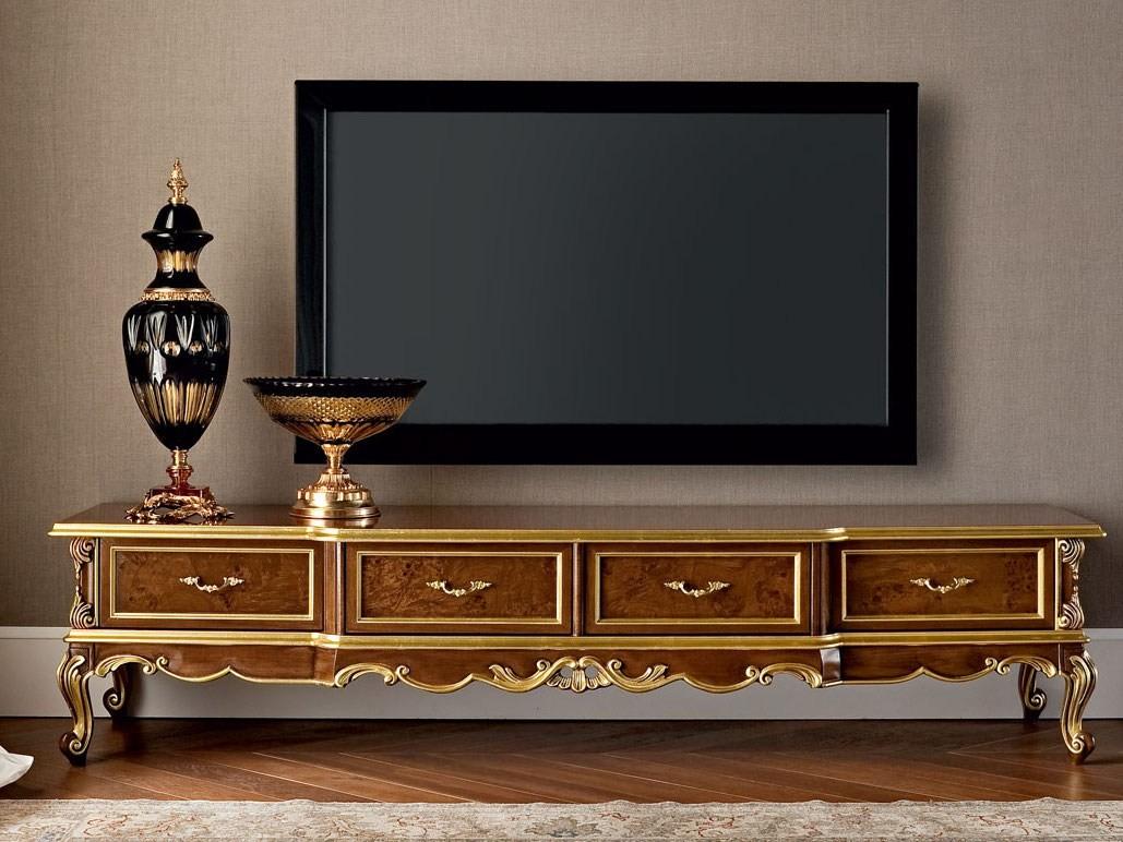 Low solid wood TV cabinet | 12109 by Modenese Gastone