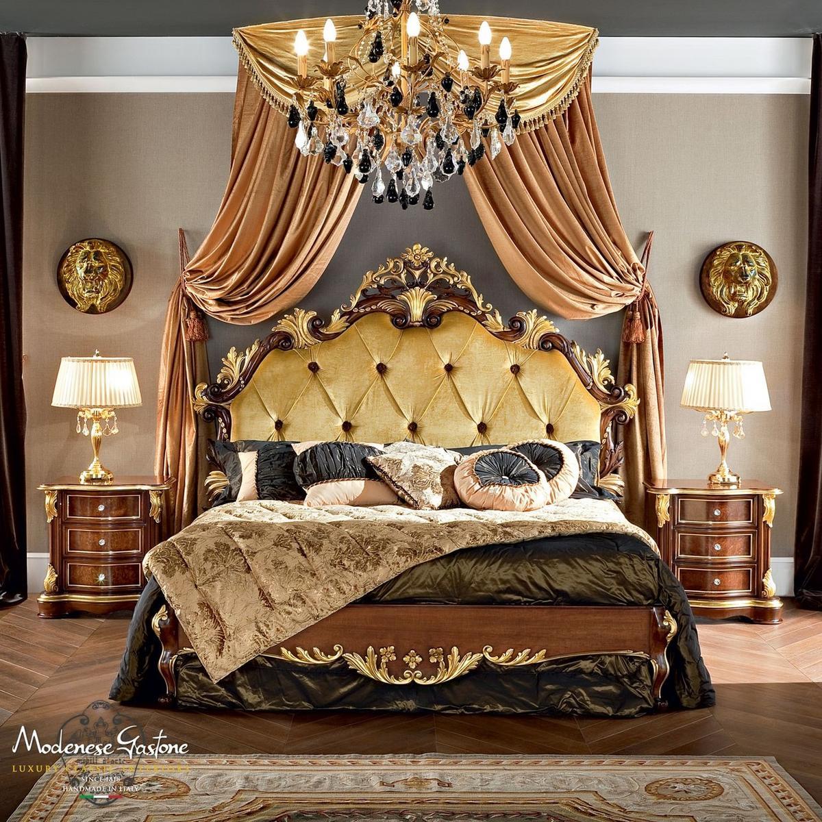 Double bed with high headboard with tufted headboard | 13201 by Modenese Gastone