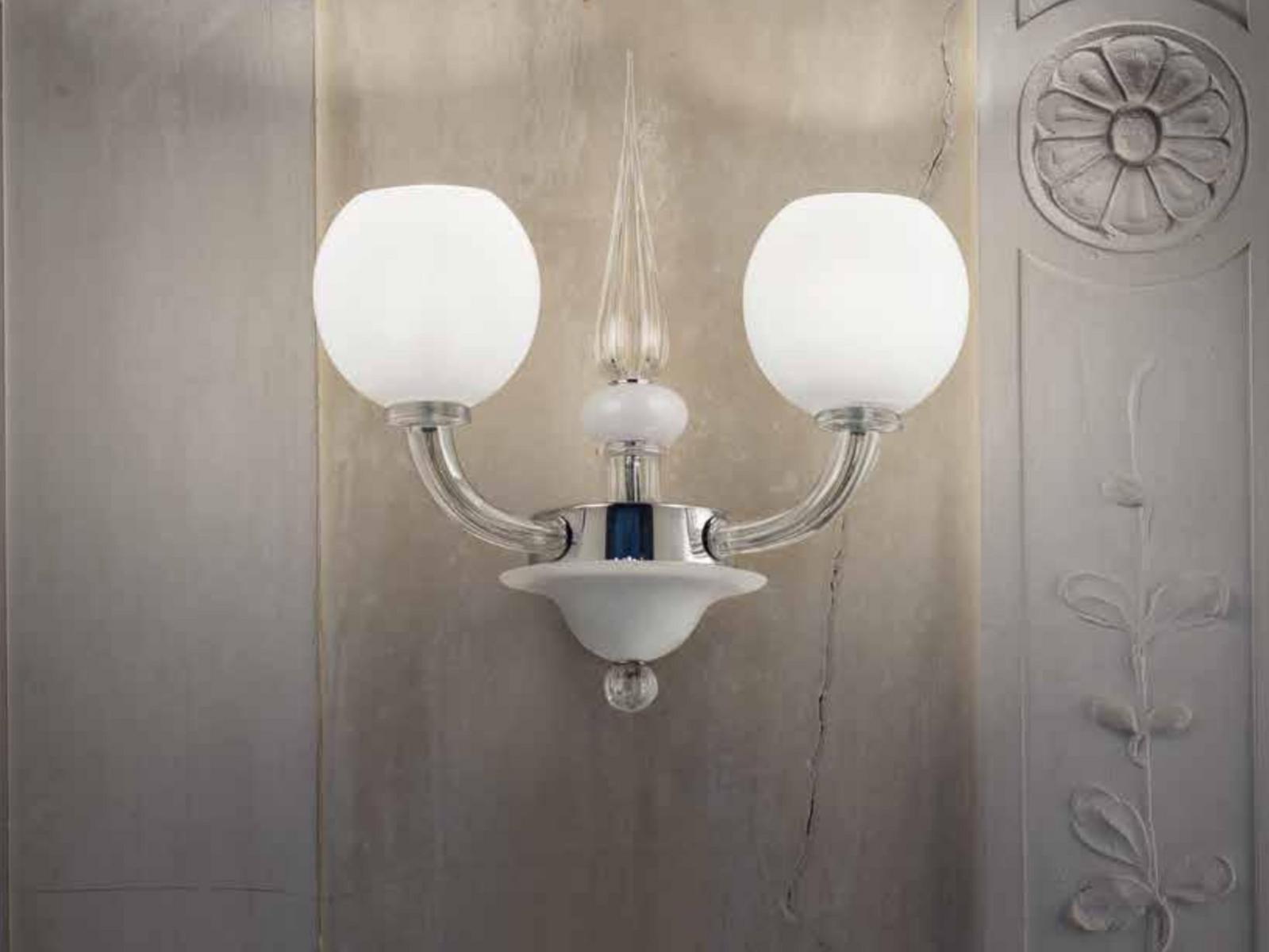 Blown glass wall lamp | Gritti by Sylcom