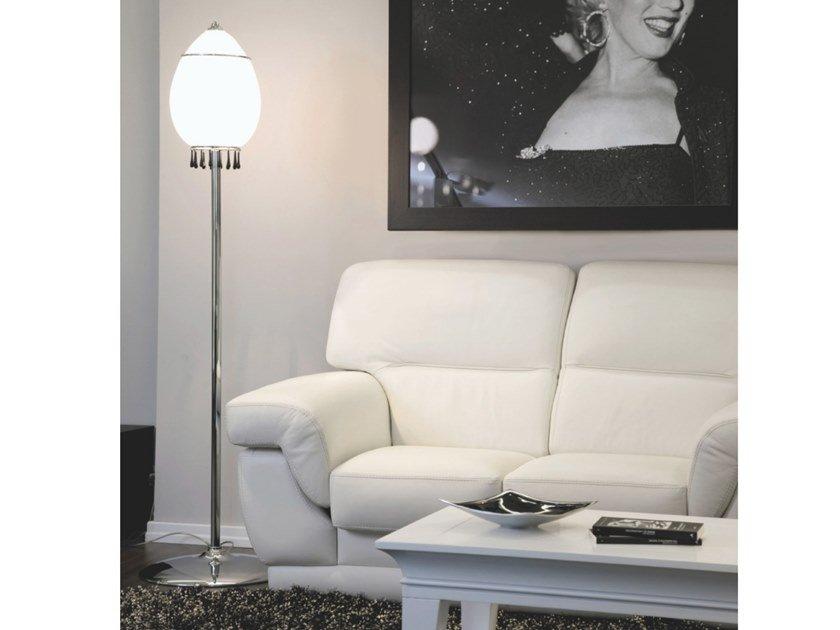 Direct light glass floor lamp | Tango by Aiardini lighting