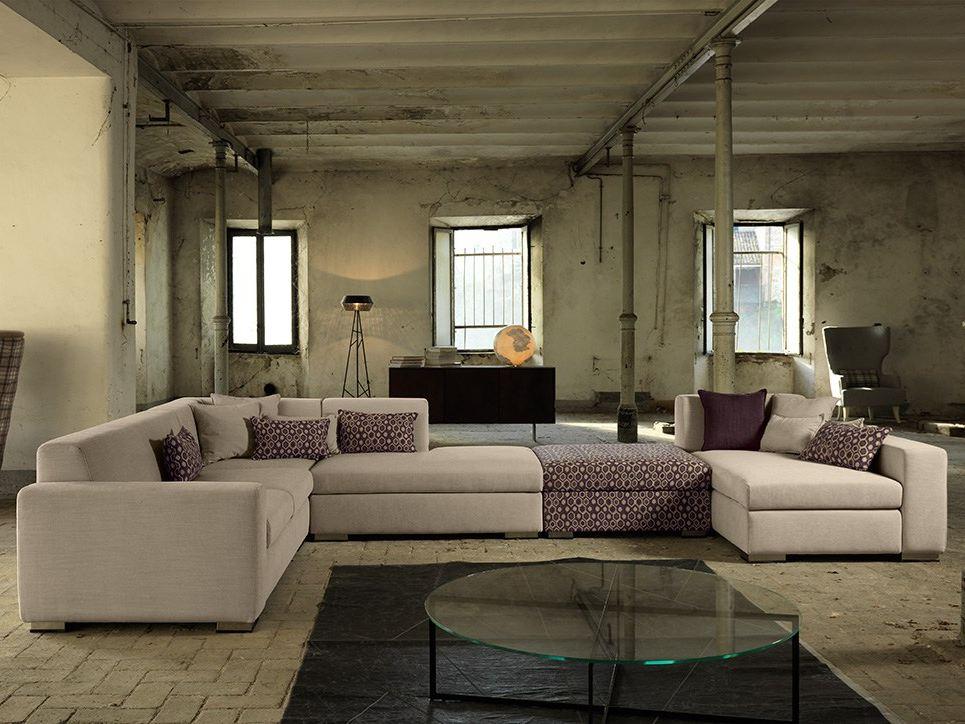 Corner fabric sofa | Kooi by Domingo salotti