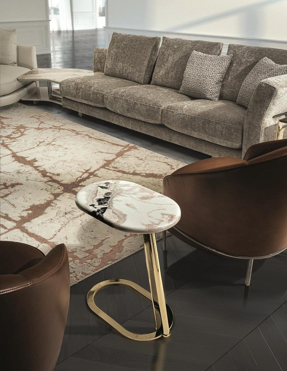 Oval metal coffee table | Kobe by Longhi