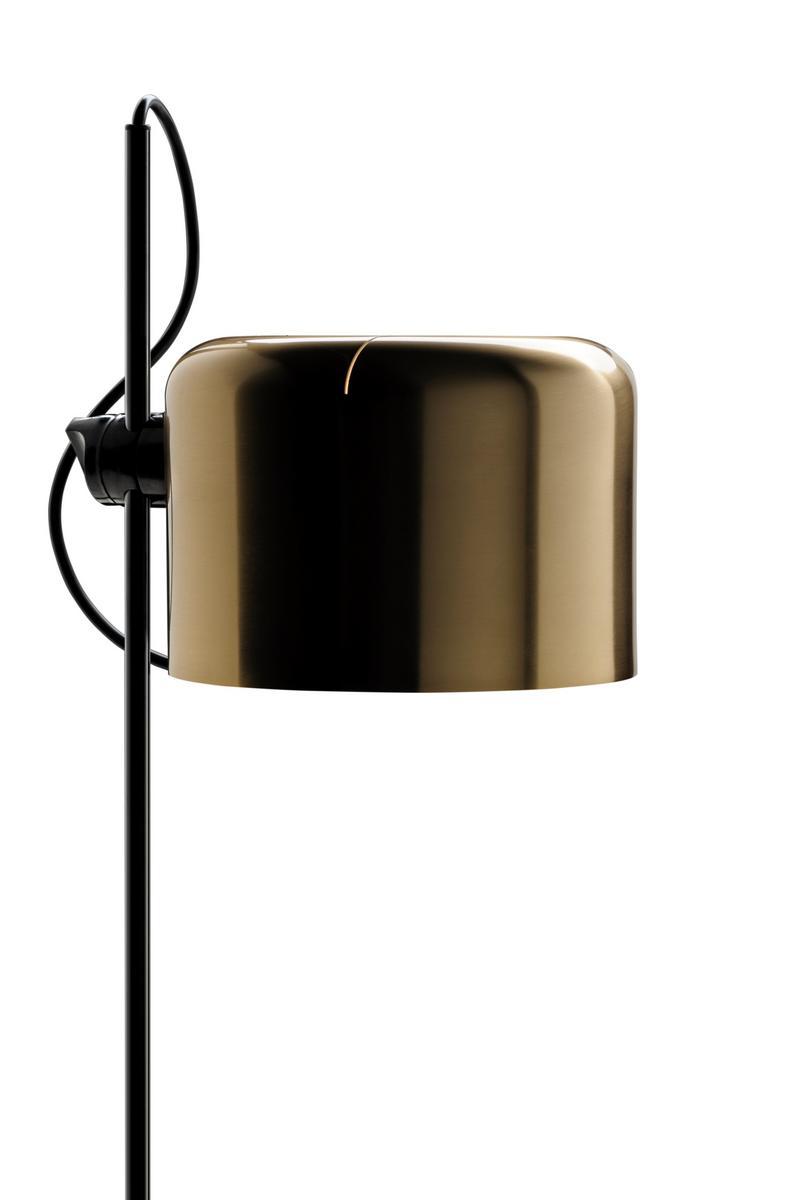 Direct light adjustable floor lamp | Coupé - Gold by Oluce