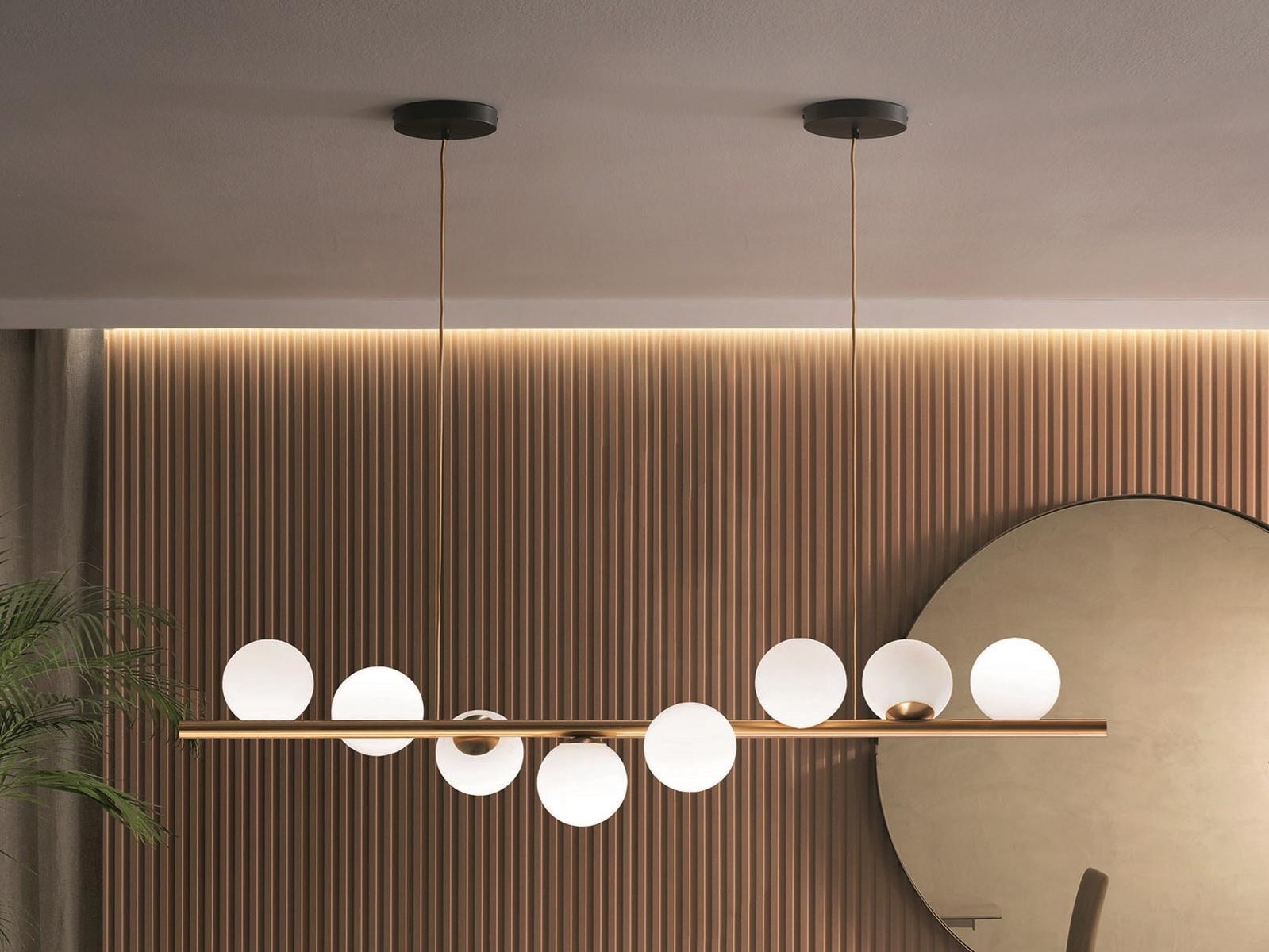 Painted metal pendant lamp | Twist S5/s8 by Riflessi