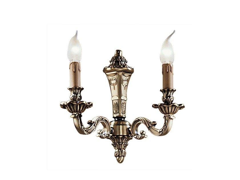 Antique brass wall light | Boris 098/a2 by Possoni Illuminazione