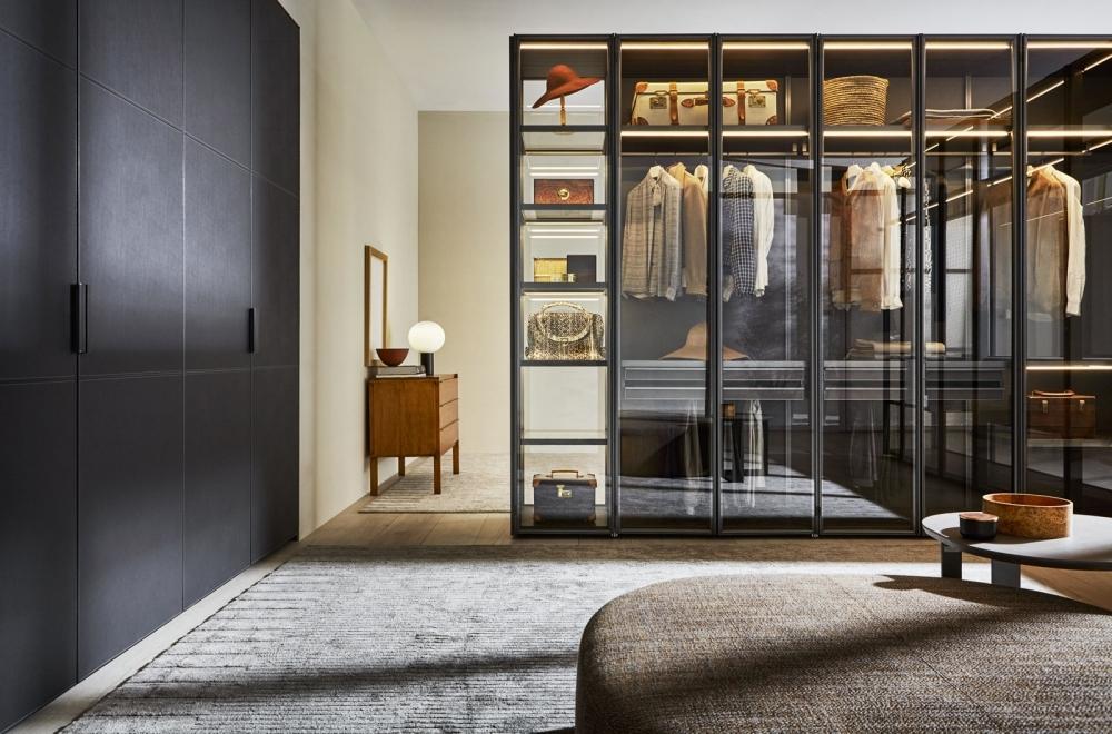 Glass cabinet door for wardrobes | Gliss Master Glass by Molteni