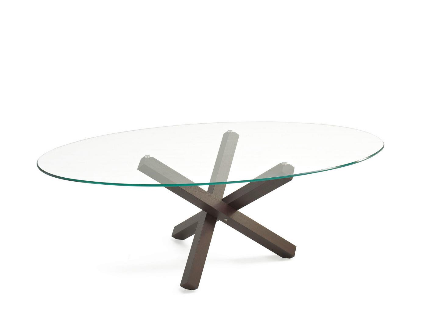 Oval glass table | Aikido Elliptical by Sovet