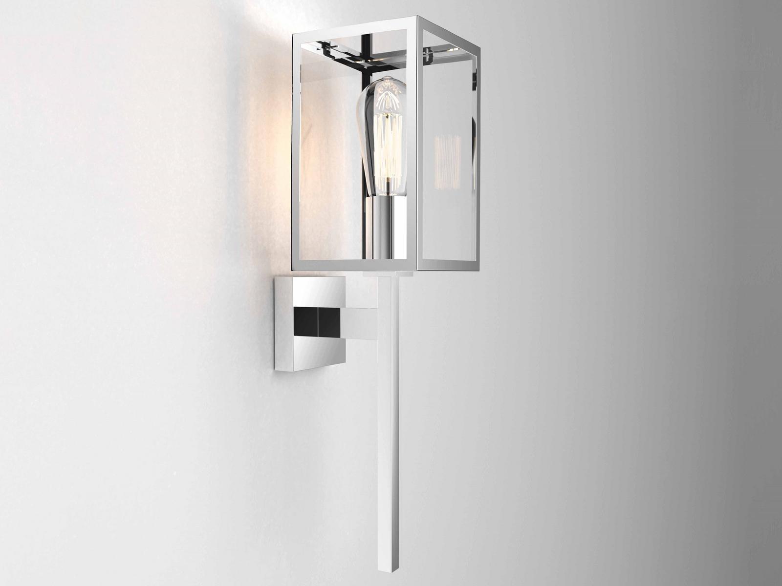 Glass and steel outdoor wall lamp | Coach 130 by Astro lighting