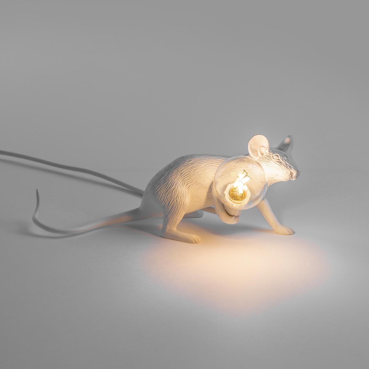 LED resin table lamp | Mouse Lamp Lie Down - Lop by Seletti