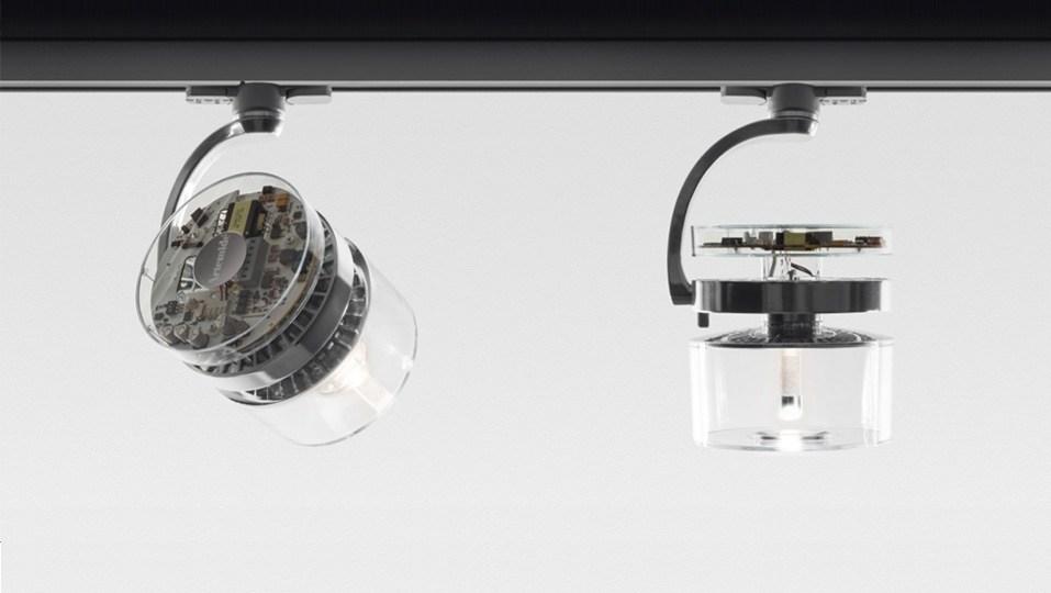 LED die cast aluminium track-Light | Cata Catadioptric by Artemide