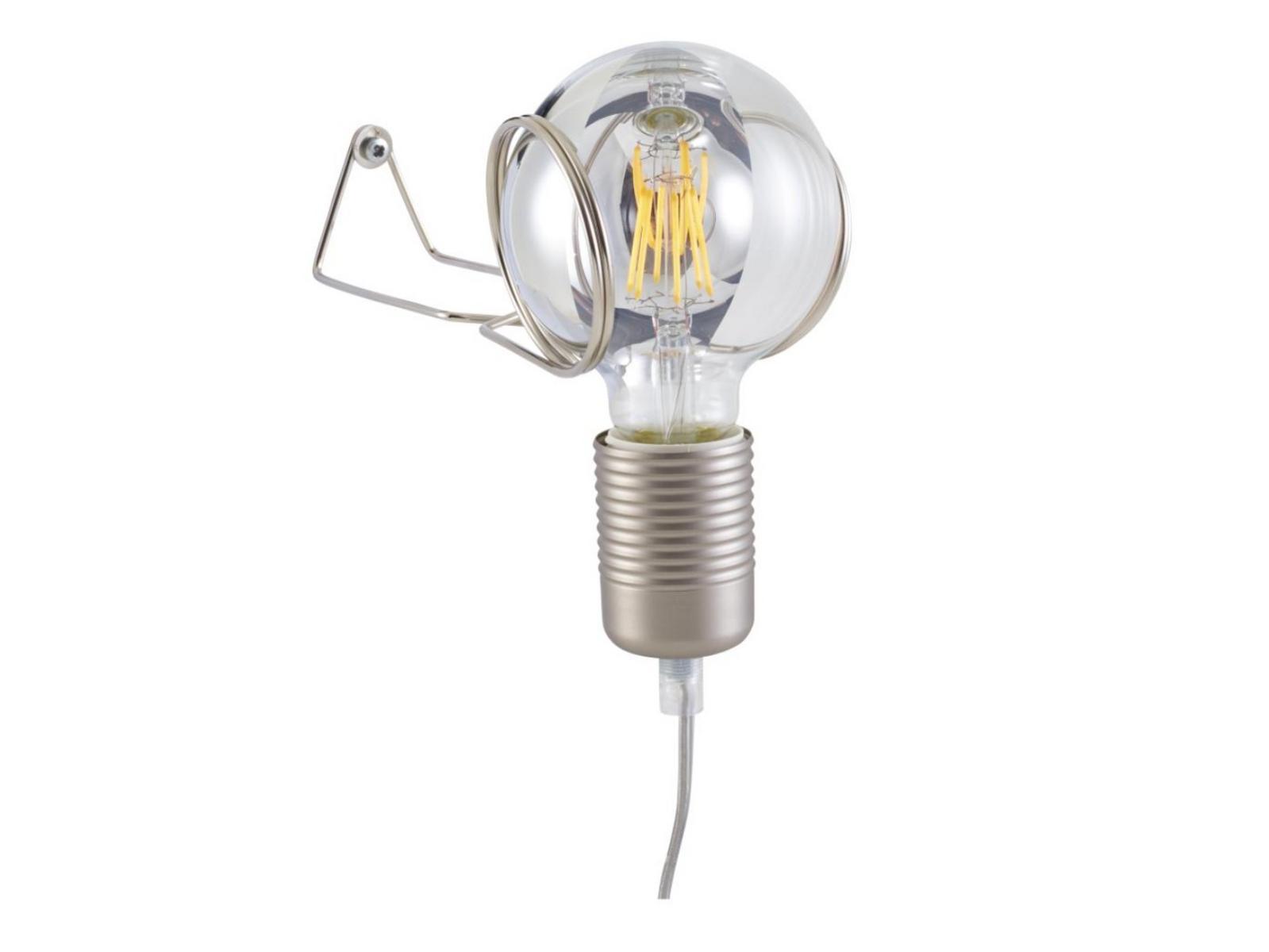 Halogen glass and steel wall lamp | La Plic by Ligne Roset