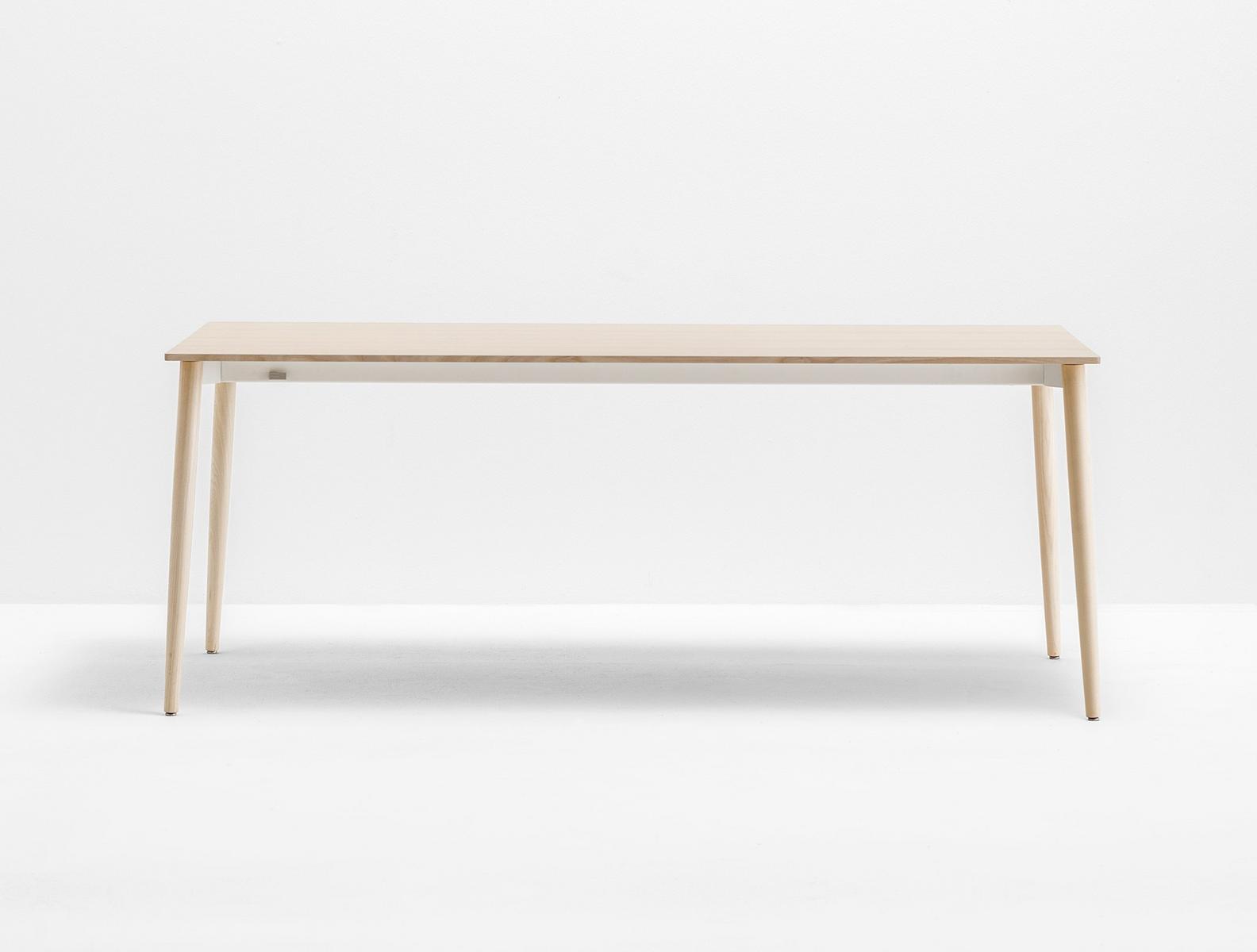 Extending rectangular ash table | Malmö Tml by Pedrali