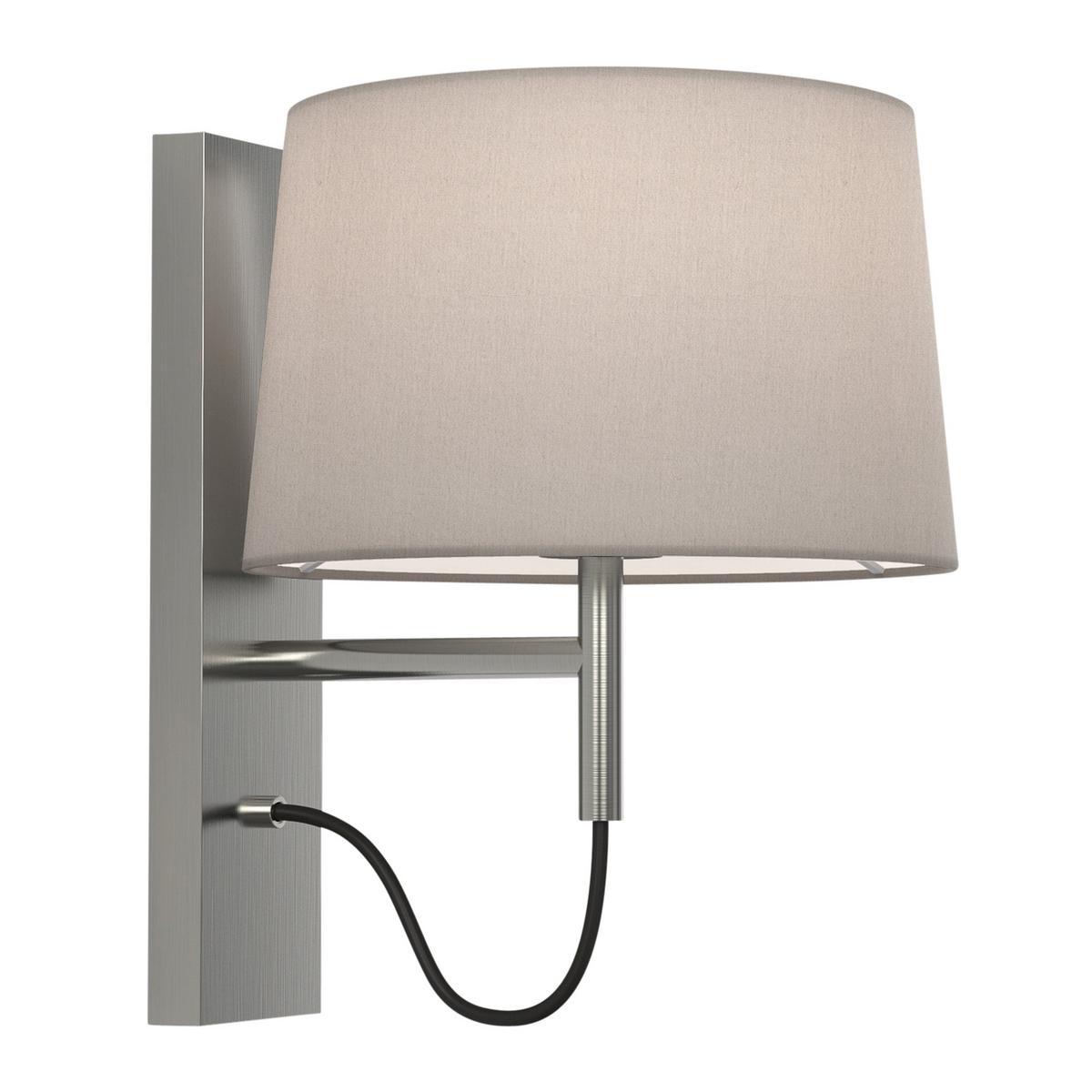 LED wall lamp in steel and fabric with fixed arm | Telegraph by Astro lighting