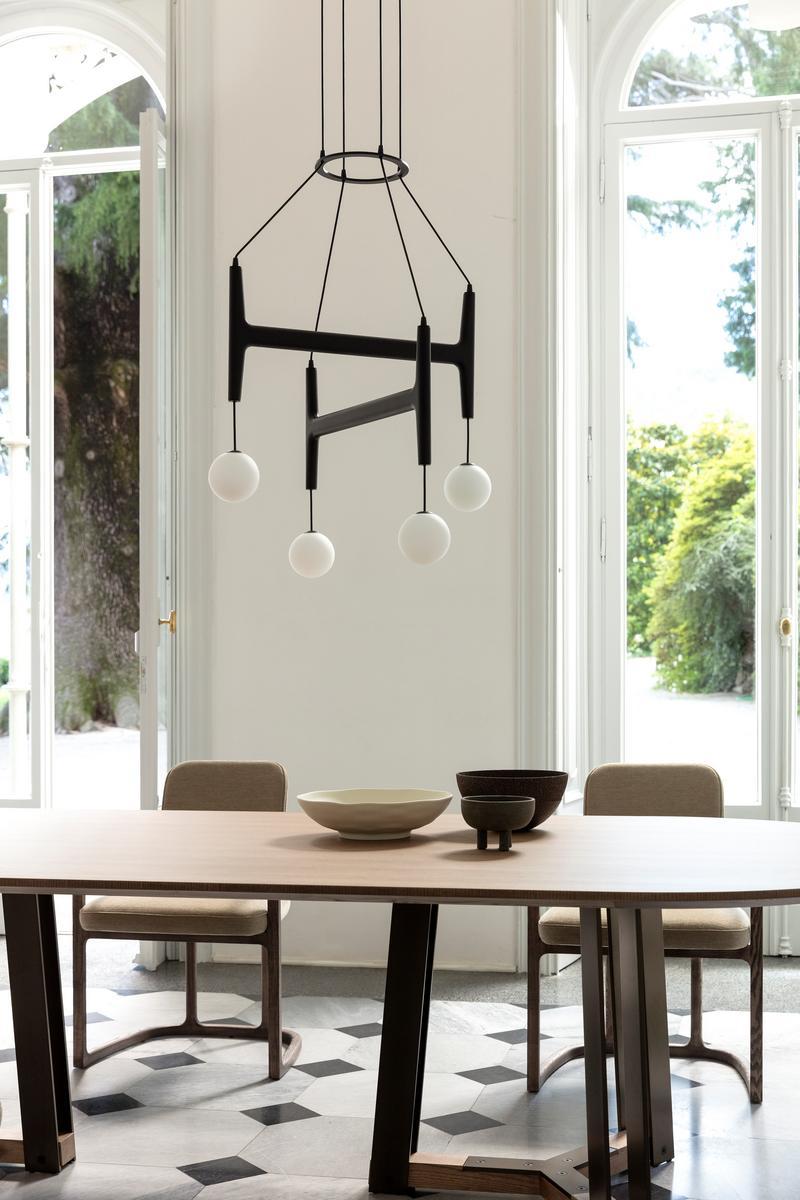 Canaletta walnut pendant lamp | Astra by Porada