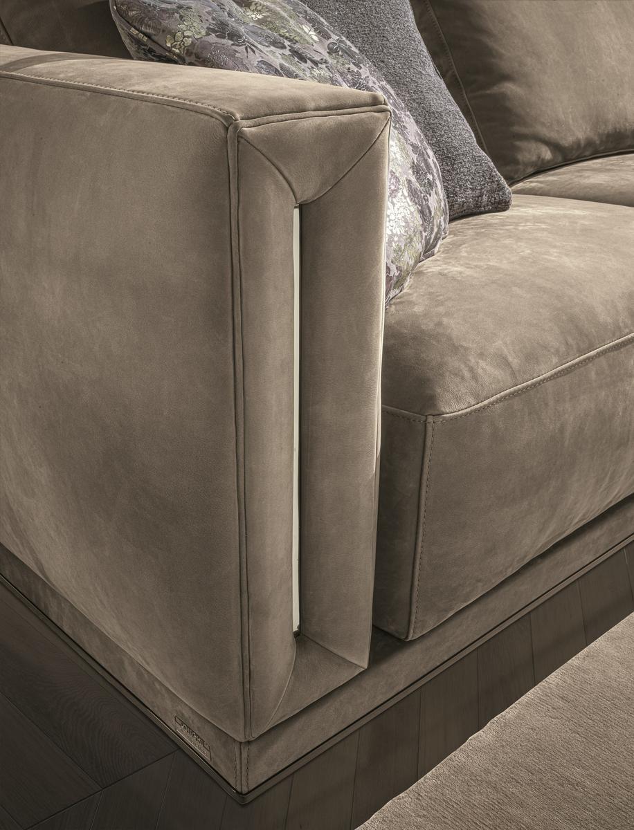 Corner velvet sofa | Atar by Longhi