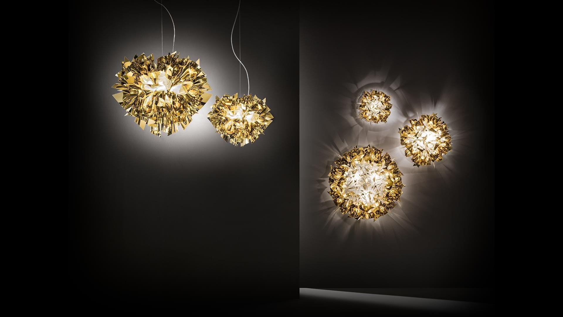 Goldflex® pendant lamp | Veli Gold by Slamp