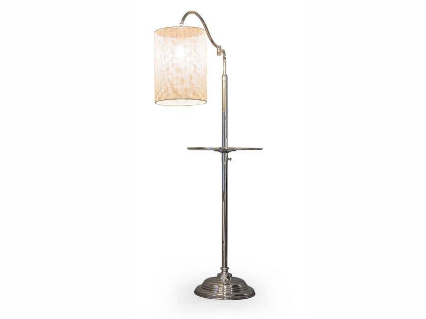 Metal floor lamp with shelf | Snodo by Formitalia