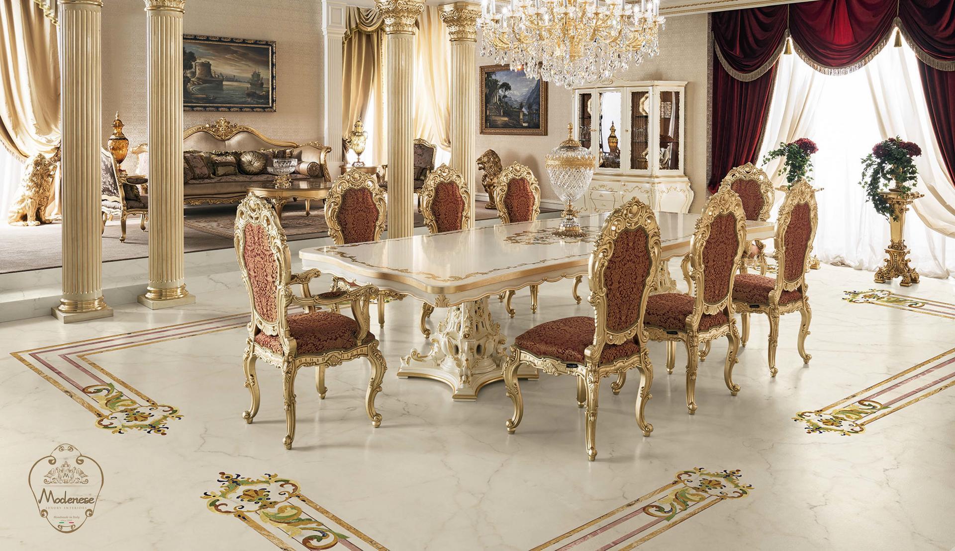 Upholstered fabric chair with armrests | 14526 by Modenese Gastone