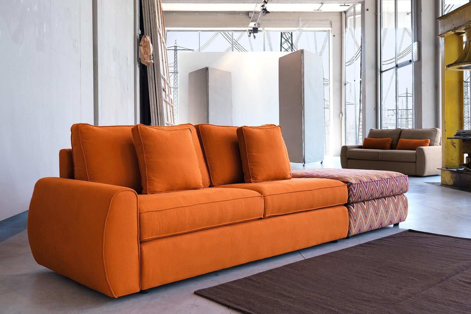 Sectional fabric sofa | Shepard by Domingo salotti