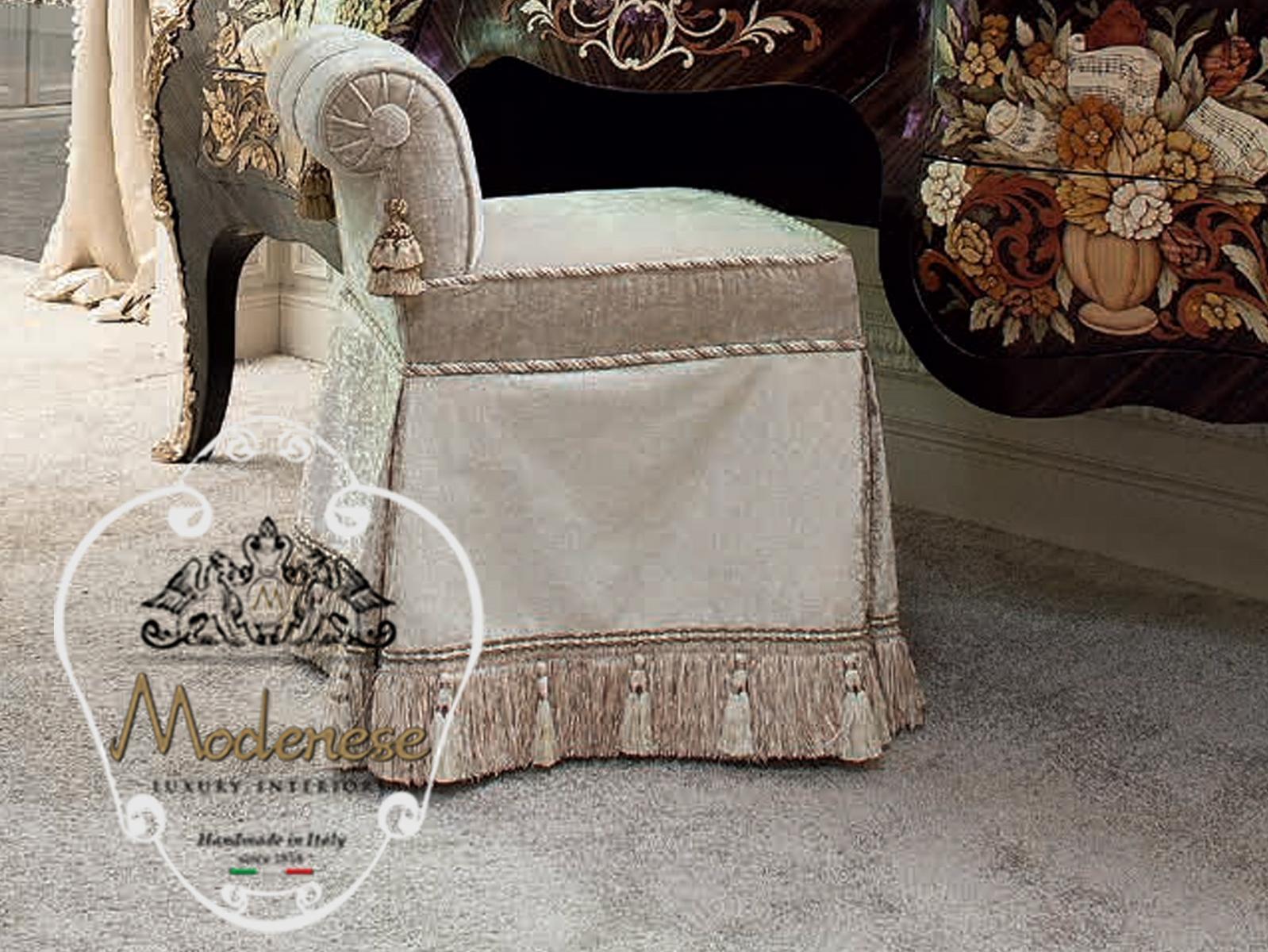 Low upholstered fabric stool | 14515 by Modenese Gastone