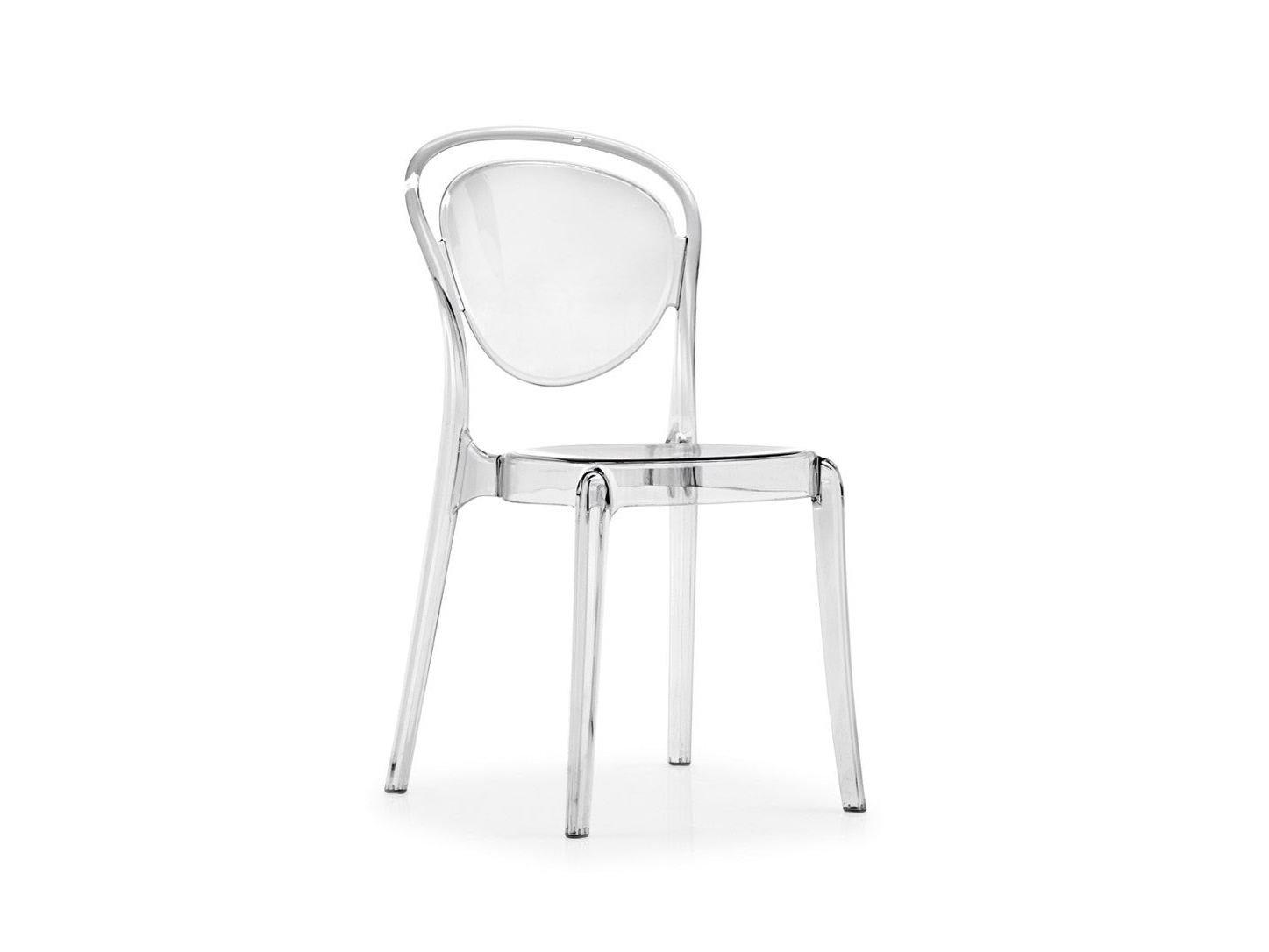 Stackable polycarbonate chair | Parisienne by Calligaris