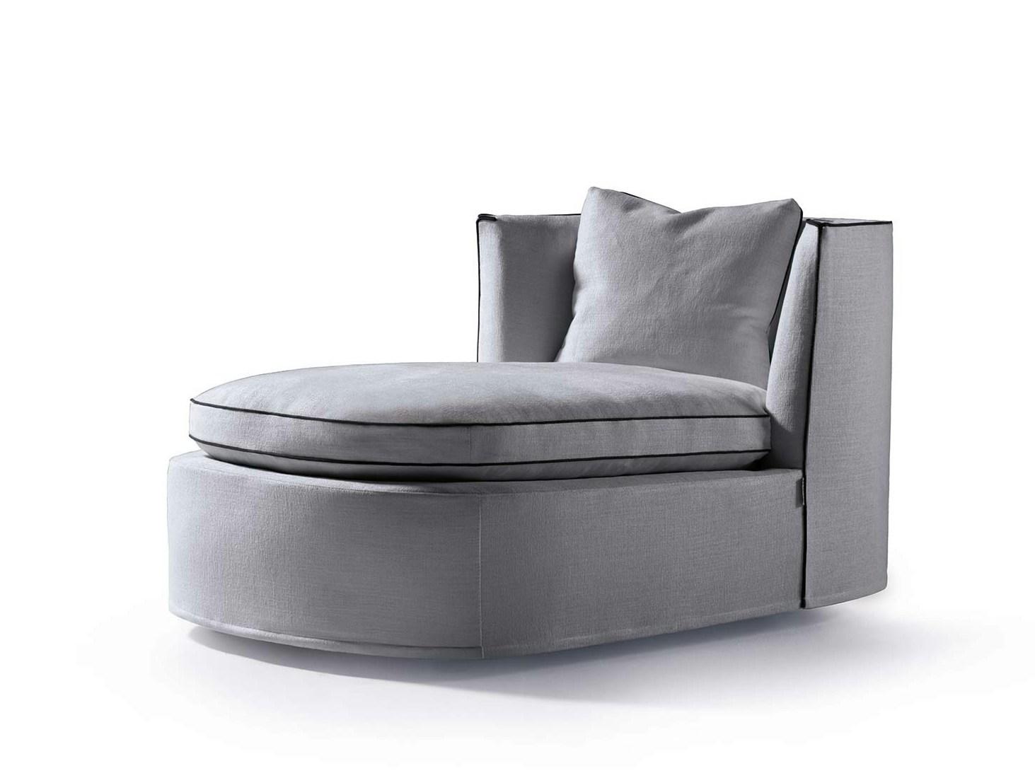 Upholstered fabric day bed | Bessie Longue by Frigerio
