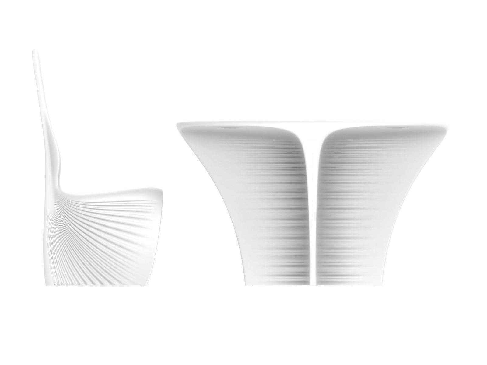 Round polyethylene garden table | Biophilia by Vondom