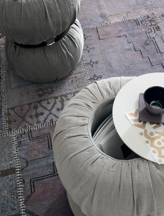 Storage upholstered pouf | Guccino by Tomasella