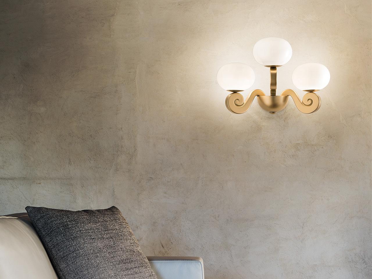 Expanded polyurethane wall lamp | Bustier A3 by Masiero