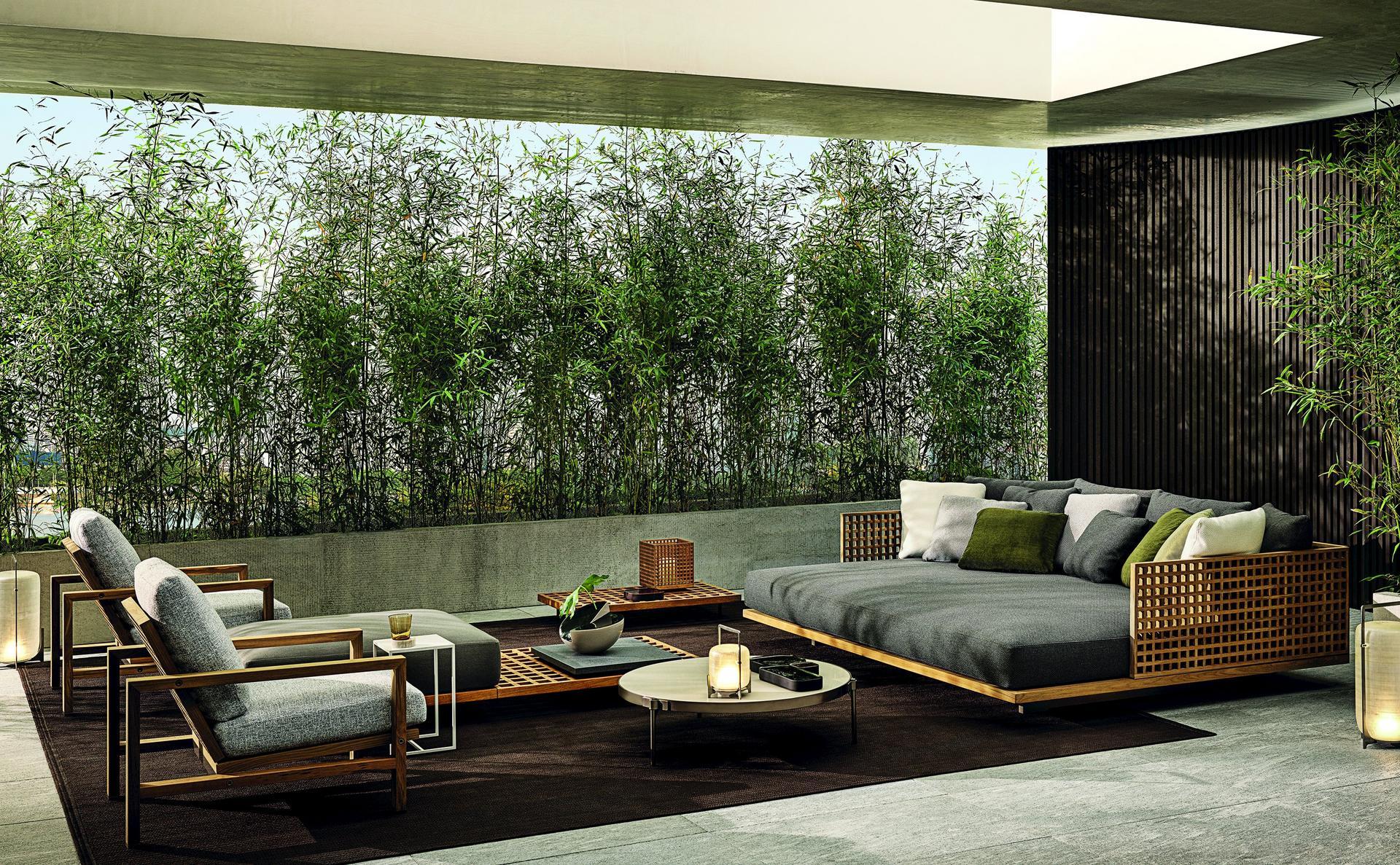 Teak garden bed | Quadrado by Minotti