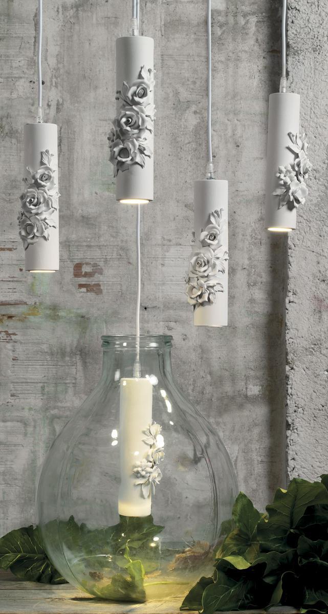 Direct light white-paste pendant lamp | Capodimonte by Karman