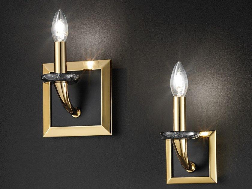 Classic style direct light incandescent metal wall light | Brass & Spots Ve 1192 A1 G / A1p by Masiero