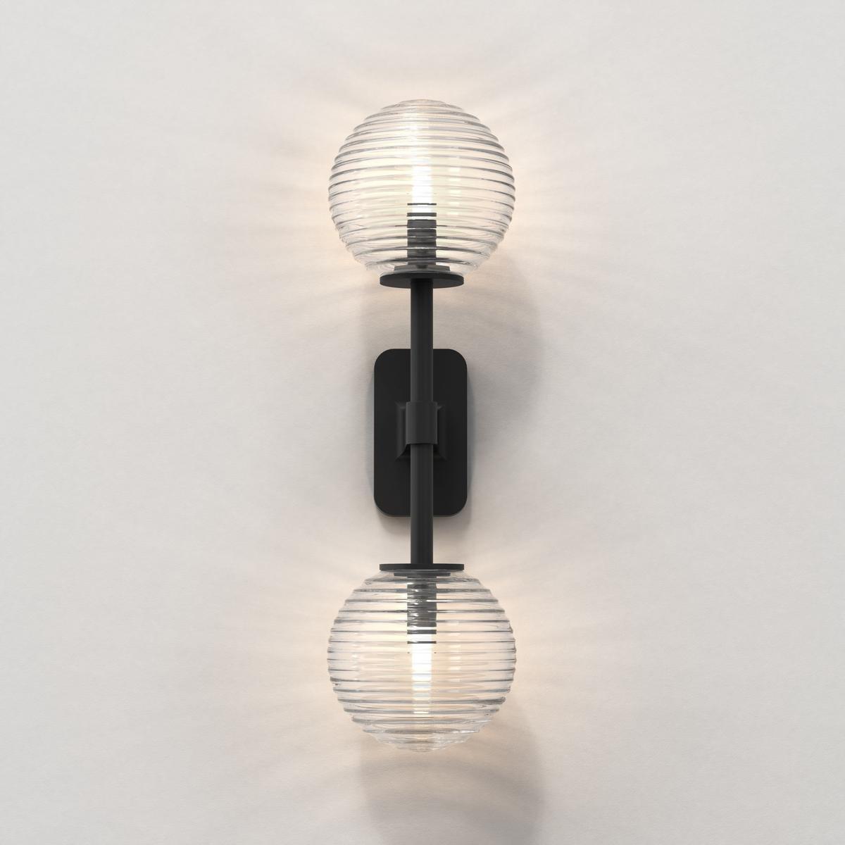 LED zinc wall lamp for bathroom | Tacoma Twin by Astro lighting