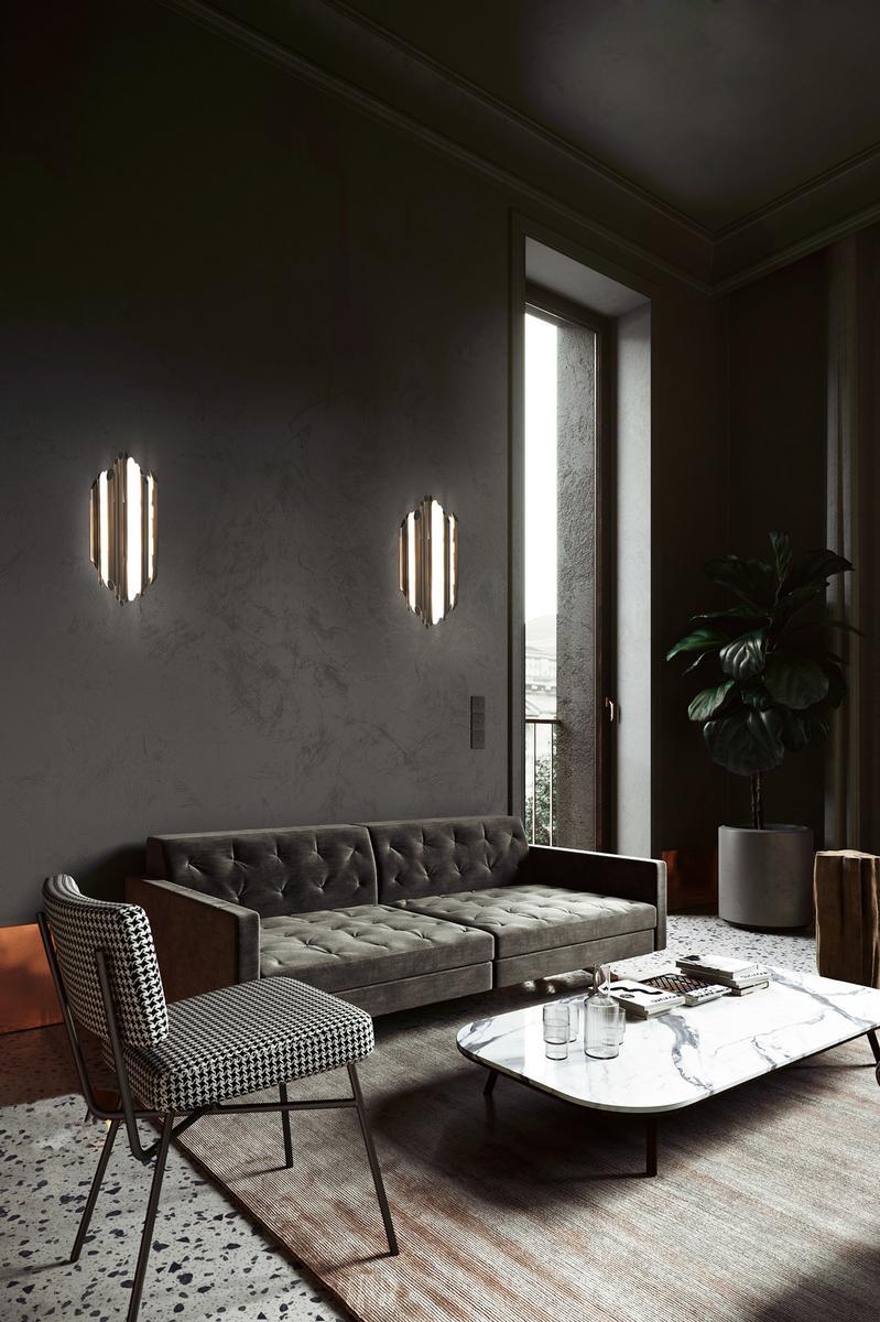 Metal and plexiglass wall light | Bach by Contardi