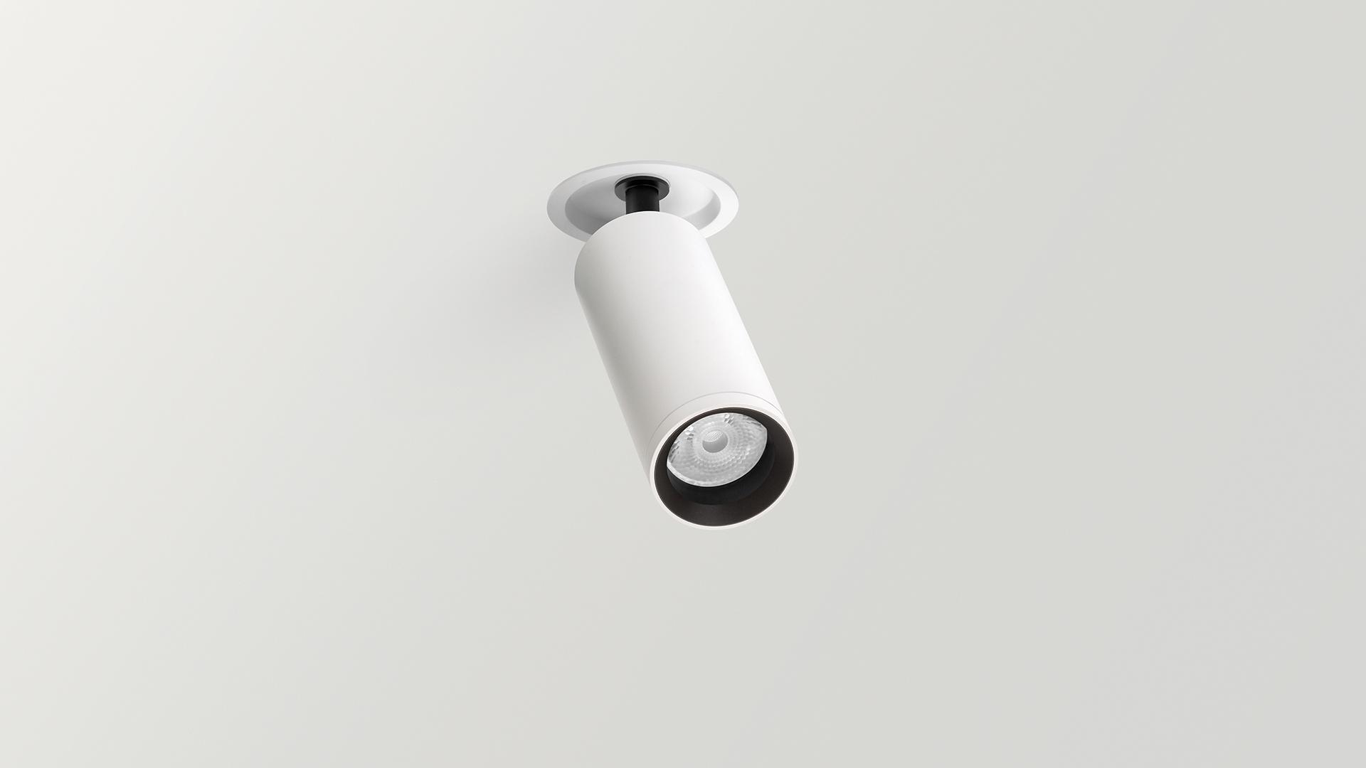 LED adjustable aluminium spotlight | Fit 50 Recessed by Arkoslight