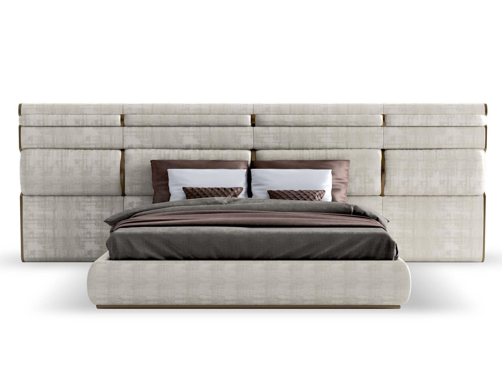 Double bed with upholstered headboard | Trilogy Xl by Capital Collection