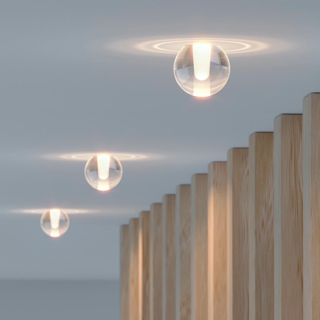 LED semi-inset glass spotlight | Alaska Trimless by Arkoslight