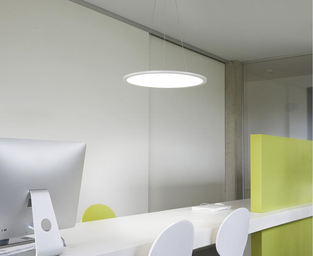 Metal pendant lamp in a contemporary style | LED Panel by SLV