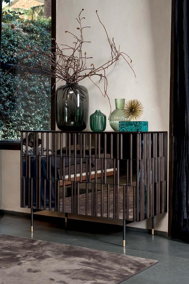 Wood and glass chest of drawers | Drops by Tonin Casa