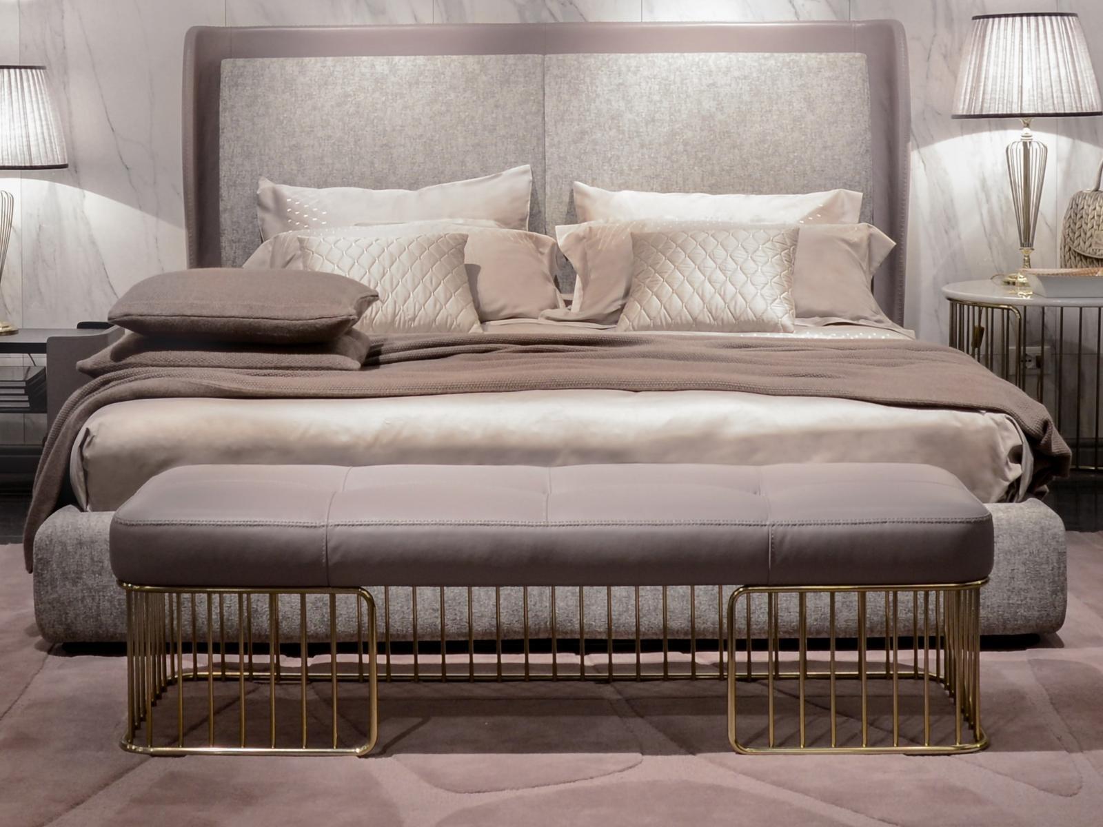 Upholstered leather bench | Charleston by Formitalia