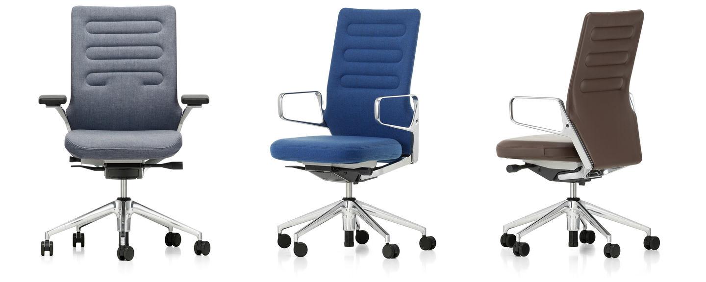 Medium back fabric office chair with 5-Spoke base | Ac 5 Work by Vitra
