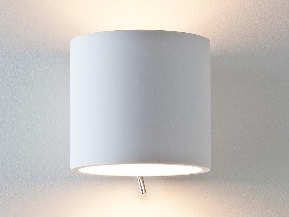 Plaster wall light with dimmer | Brenta by Astro lighting