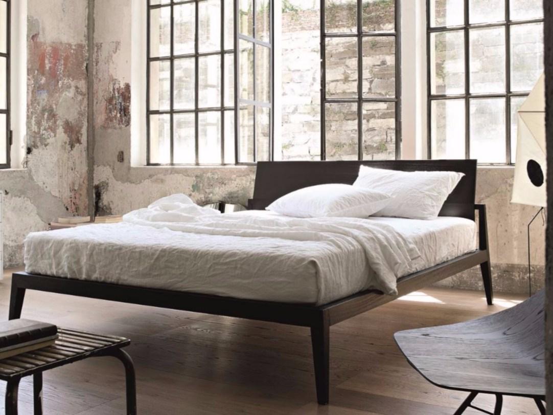 Wooden double bed | Theo by Lema