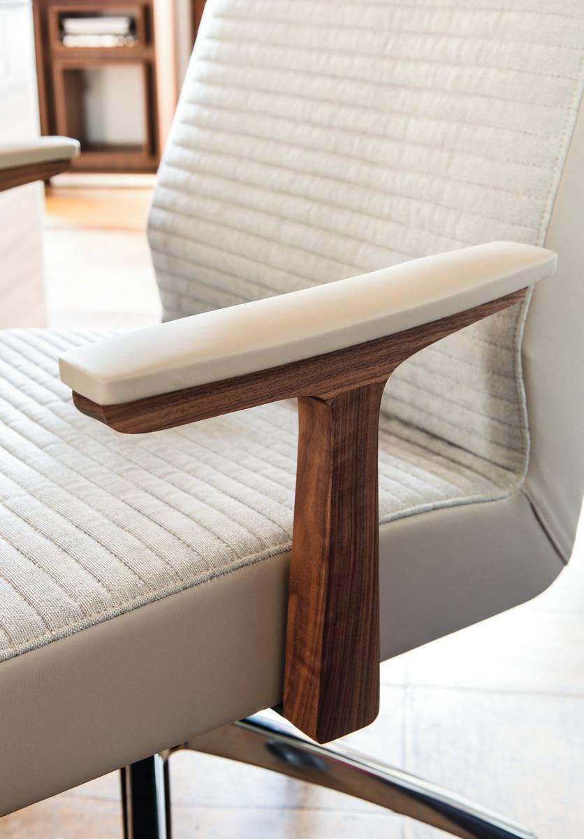 High-back fabric executive chair | Elis by Porada