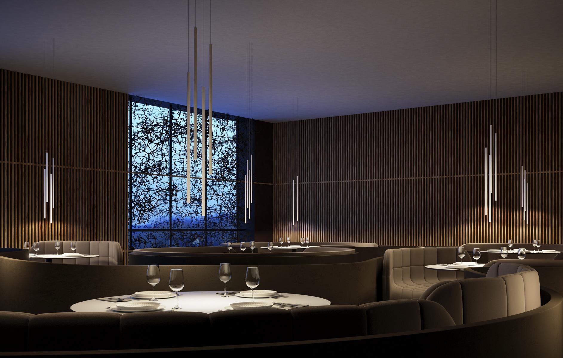 LED extruded aluminium pendant lamp | To Be by Panzeri