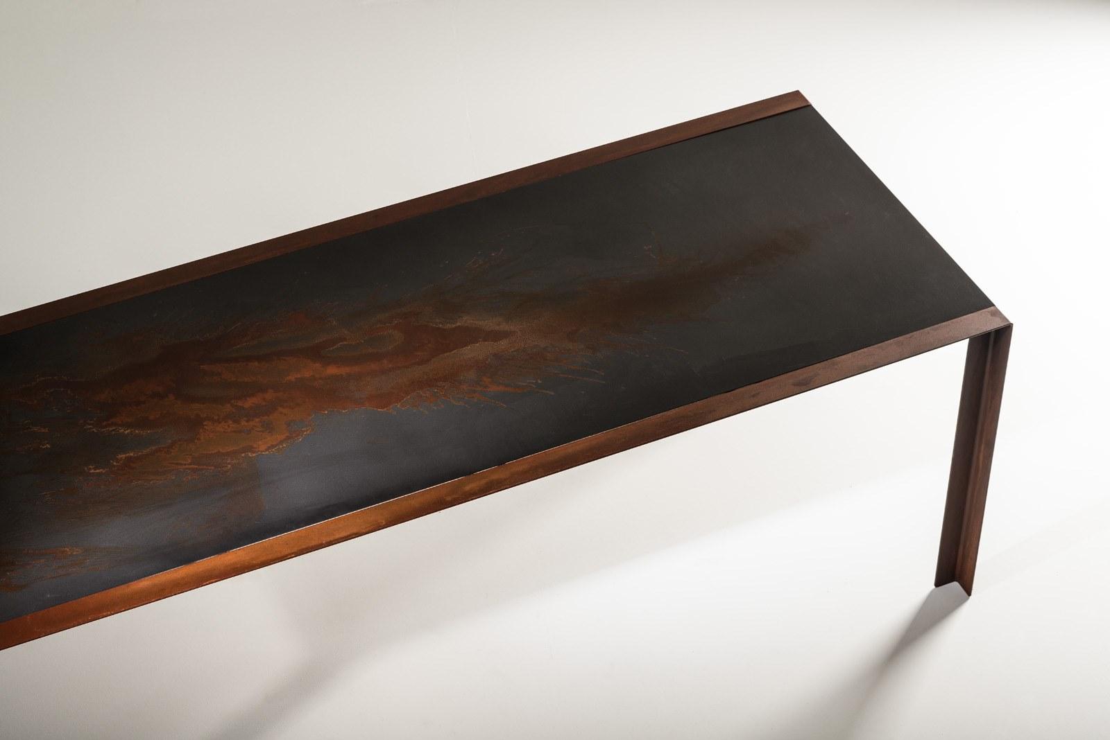 Rectangular steel table | Meccanica by Mantellassi 1926