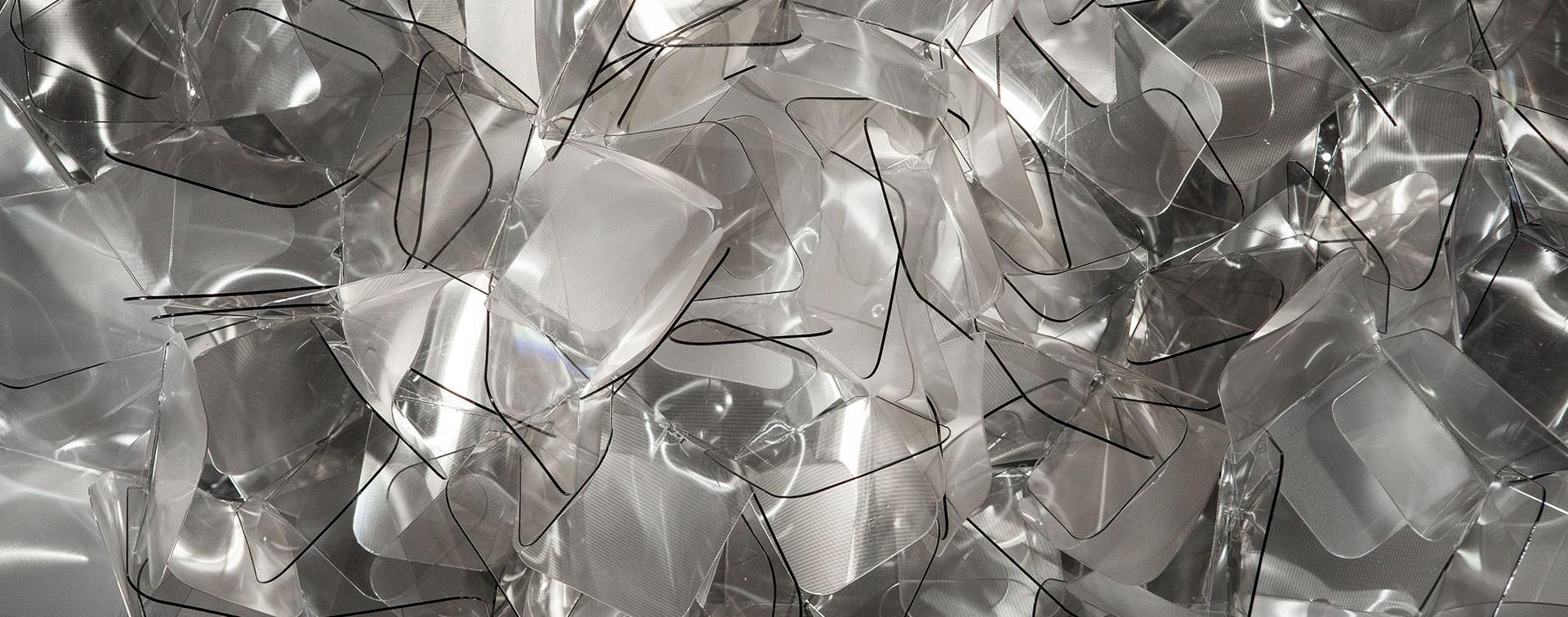 Lentiflex® and Cristalflex Fumé® LED floor lamp | Clizia Fumé by Slamp